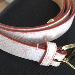 Vintage LV belt pink authentic